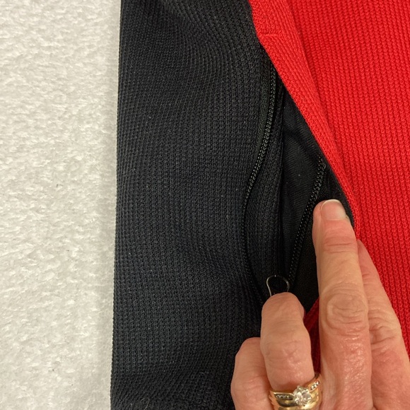 Spyder boys lightweight Full Zip Jacket racing red black small 7/8 - Picture 4 of 9